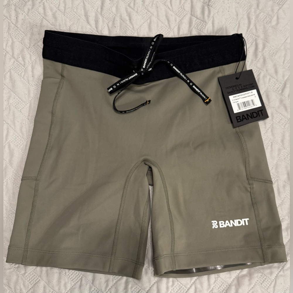 BANDIT RUNNING STAMINA™ 7" WOMEN'S COMPRESSION SHORTS - FATIGUE - Picture 3 of 4